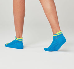 All Gender Performance No-Show Sock Diva Blue / Citrus