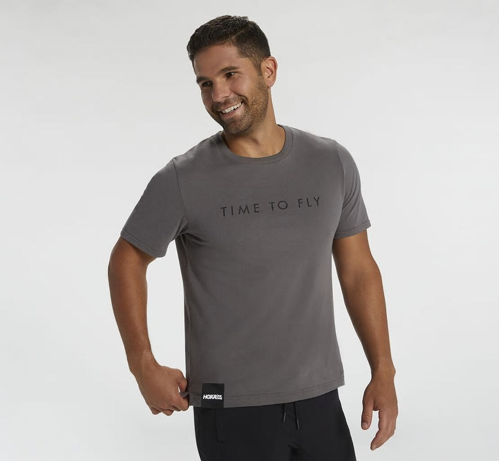 Men's Brand Tee Charcoal