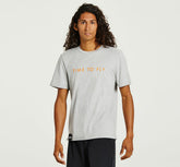 Men's Brand Tee Heather Grey / Persimmon Orange