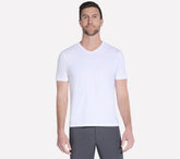 GO DRI Pima Short Sleeve V-Neck | Skechers outlet