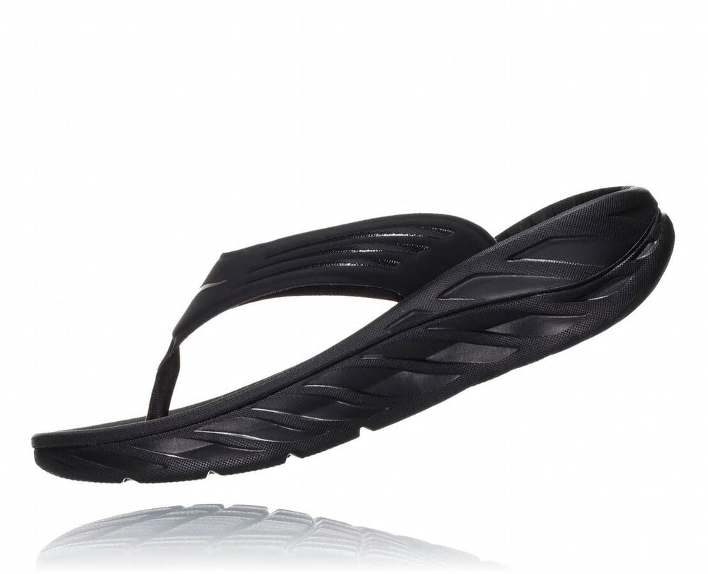 Men's ORA Recovery Flip Black / Dark Gull Gray