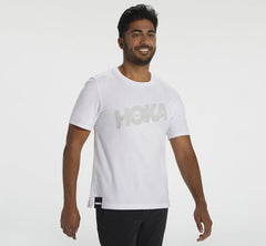 Men's Brand Tee White