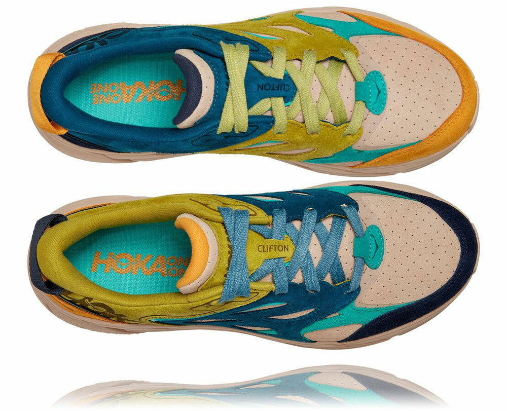 Unisex Clifton L Suede Multi / Shifting Sand